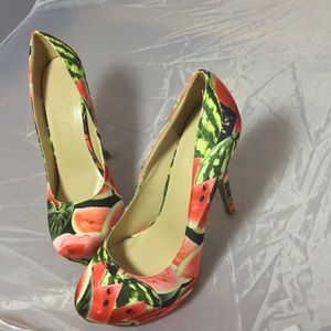 Liliana Watermelon Platform Heels